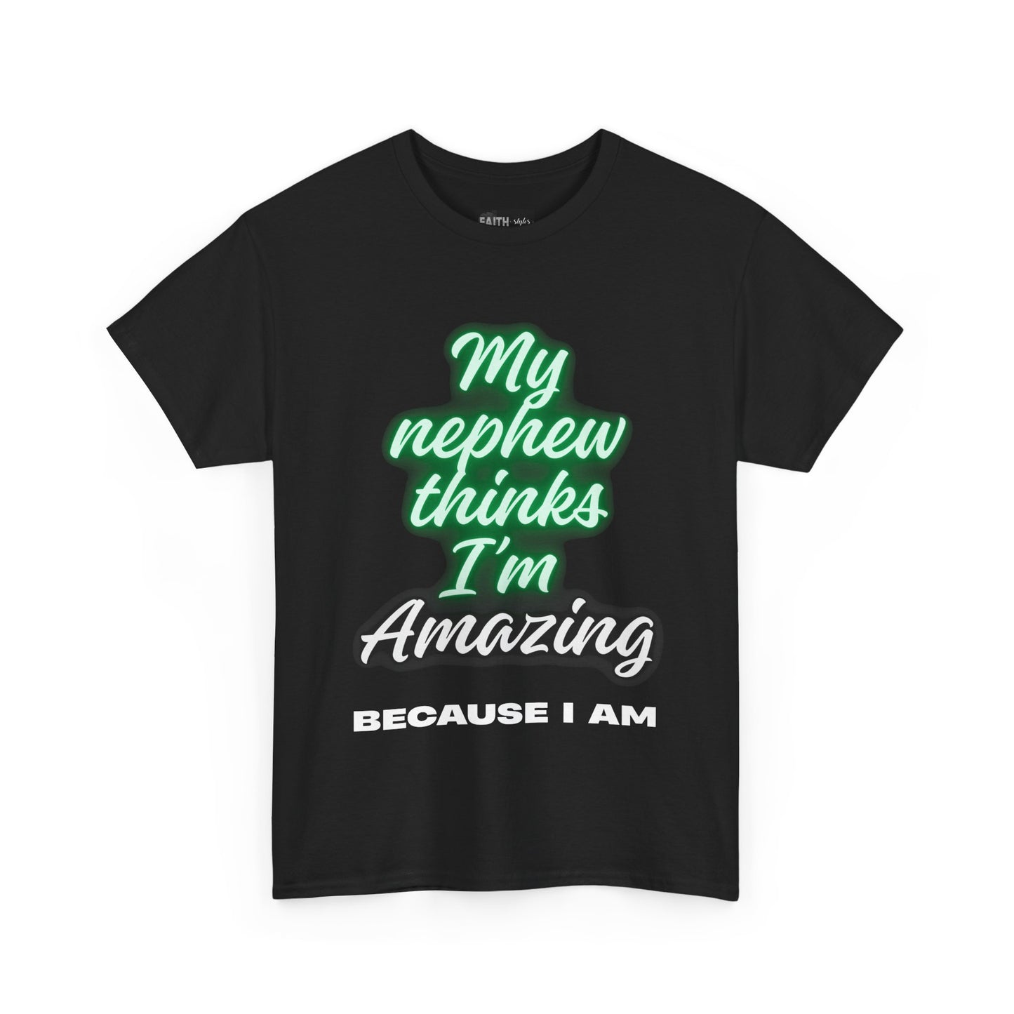 Unisex Heavy Cotton Tee - My Nephew Thinks I'm Amazing, Perfect Gift for Family, Birthday Tee, Funny Quote Shirt, Casual Wear, Gifts [...]