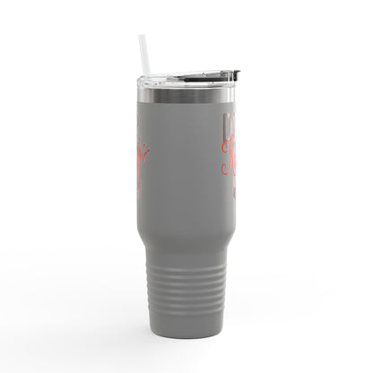 Drip King Insulated Travel Mug, 40oz | Perfect for Coffee Lovers, Gift for Him, Road Trips, Bearded Men, Stylish Drinkware