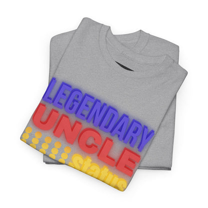 Legendary Uncle Heavy Cotton Tee, Gift for Uncle, Family Reunion Shirt, Fun Uncle T-Shirt, Birthday Gift for Him, Casual Wear
