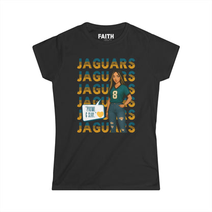 Jaguars Women's Softstyle Tee - Perfect for Game Day, Football Fans, Casual Wear, Gifts, Sports Apparel