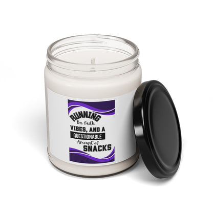 "RUNNING ON FAITH" Scented Soy Candle, 9oz