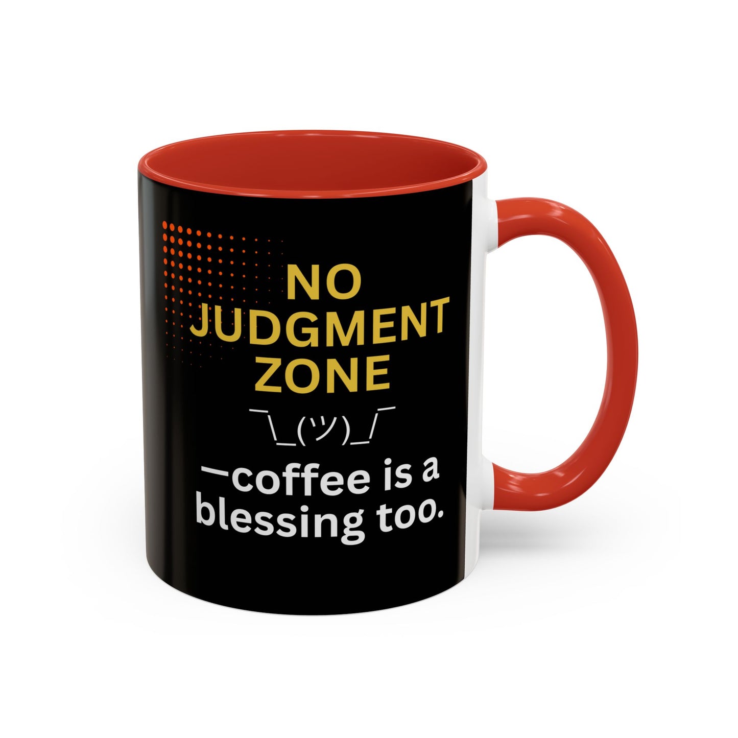 No Judgment Zone Coffee Mug, Funny Gift for Coffee Lovers, Unique Java Cup, Perfect for Birthdays, Inspirational Drinkware