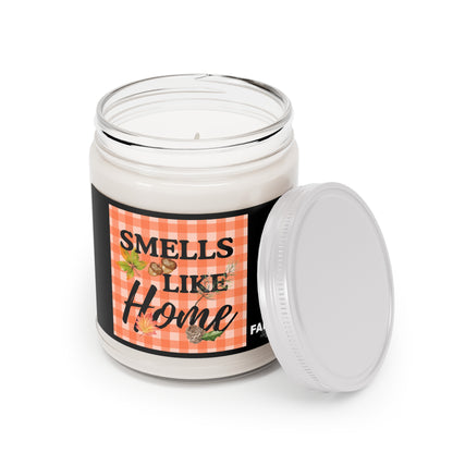 FaithStyles Smells Like Home Scented Soy Candle, Cozy Gift, Autumn Decor, Relaxation Candle, Home Fragrance, Fall Scented Candles