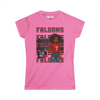 Falcons Fan Women's Softstyle Tee, Casual Sportswear, Perfect for Game Day, Gifts for Her, Unique Pride Shirt
