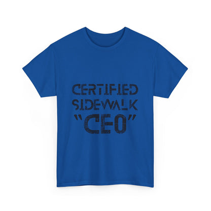 Certified Sidewalk CEO Tee - Fun Unisex T-Shirt, Birthday Gift, Casual Wear, Urban Style, Streetwear Fashion