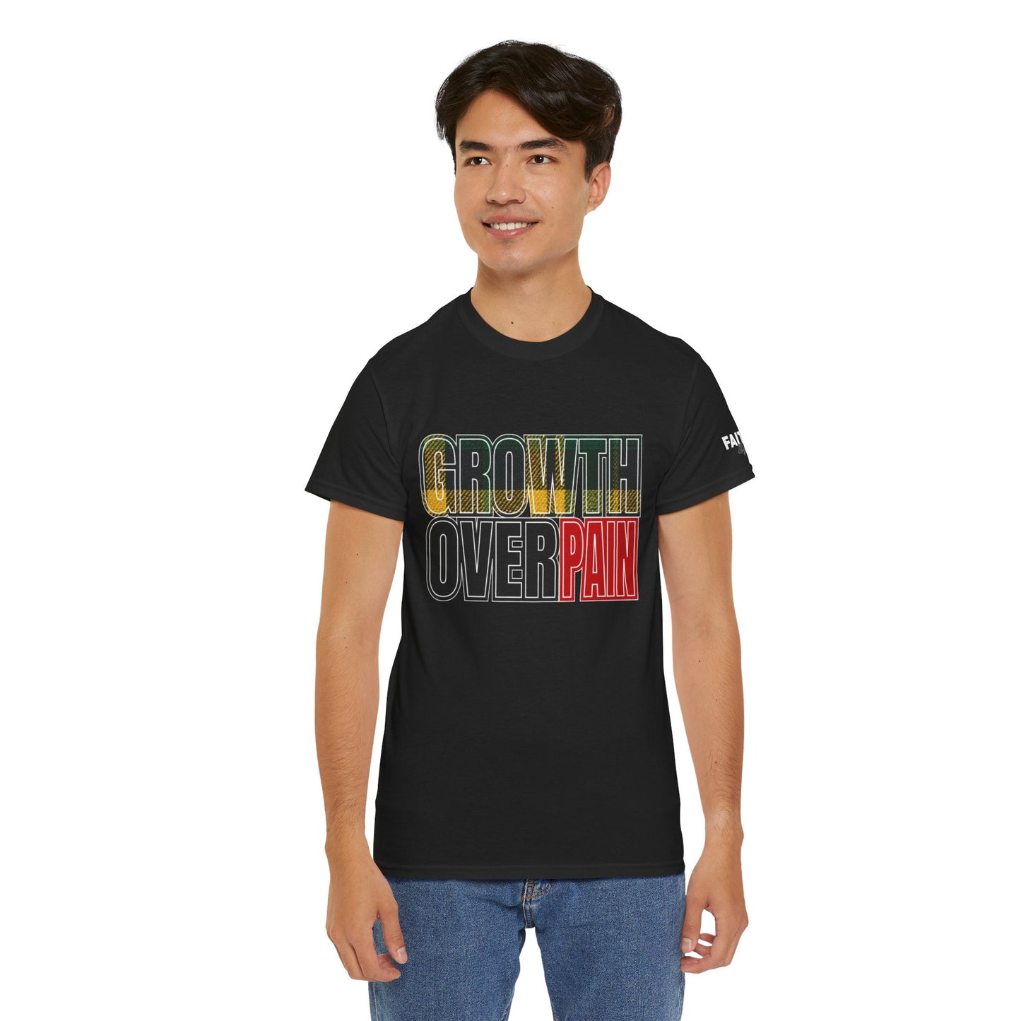 FaithStyles Growth Over Pain T‑Shirt — Motivational Graphic Tee