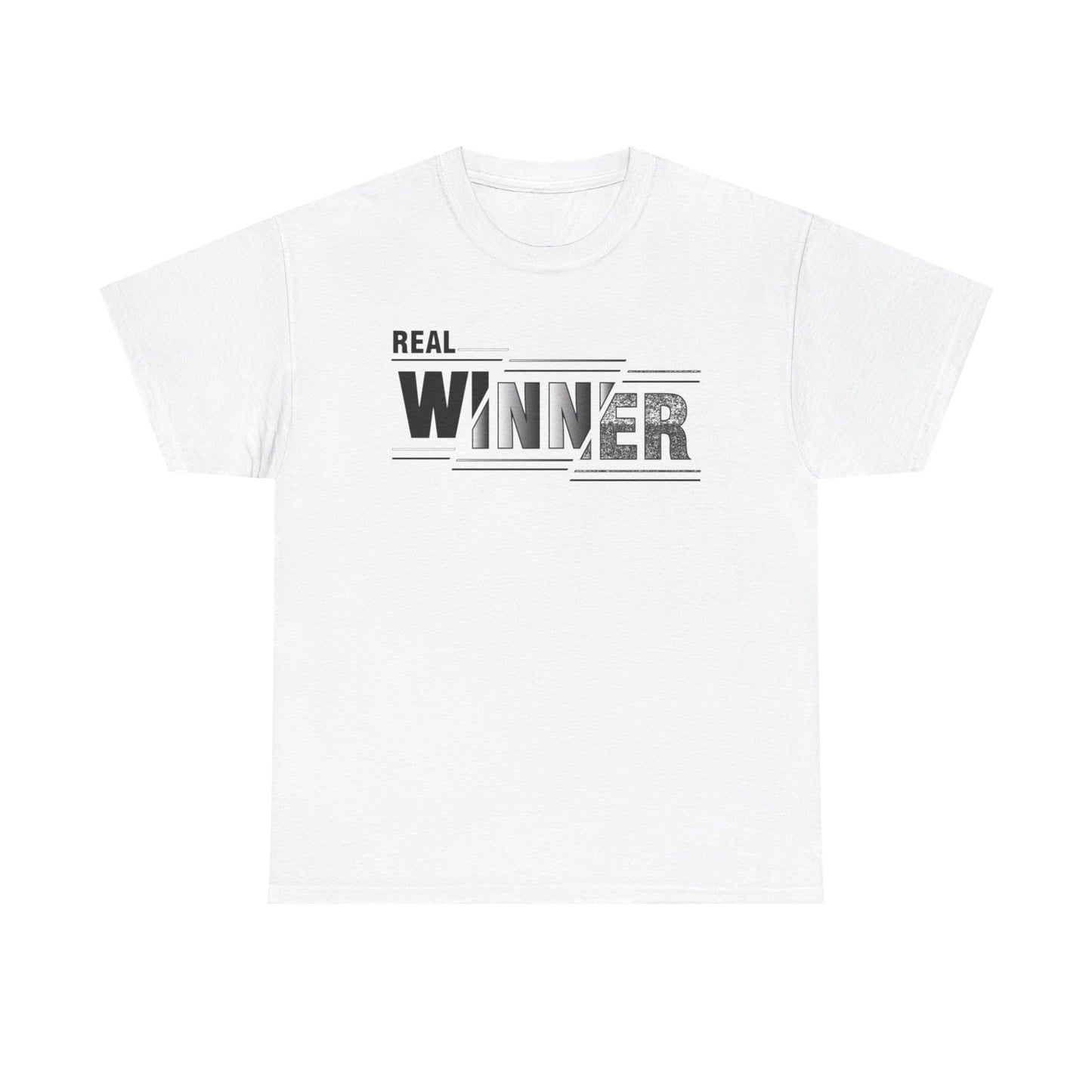 Male Heavy Cotton Tee - "Real Winner" Motivational Shirt, Inspirational Gift, Casual Wear, Sports Tee, Perfect for Competitions, [...]