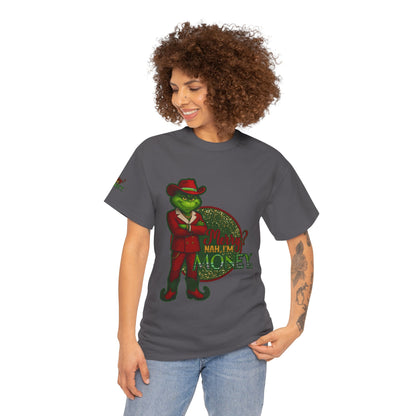 Grinch Inspired in Red Suit Tee — "Nah, I’m Money" Christmas Graphic T-Shirt