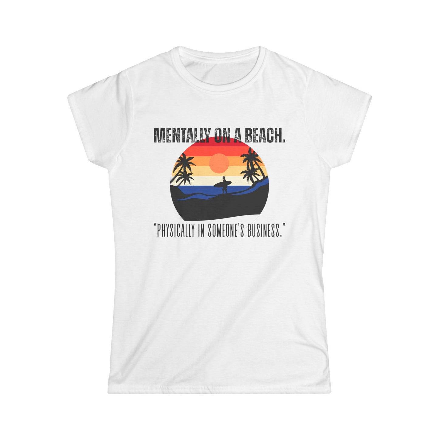 Beach Vibes Women's Tee - Relaxed Style, Gift for Vacation Lovers, Summer Outfits, Casual Wear, Travel Shirts