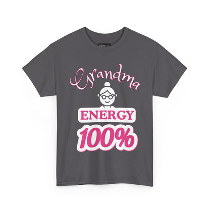 Fun Grandma Energy T-Shirt, Gift for Grandmothers, Casual Tee, Family Reunion Wear, Cute Gift for Mother's Day, Humor Shirt
