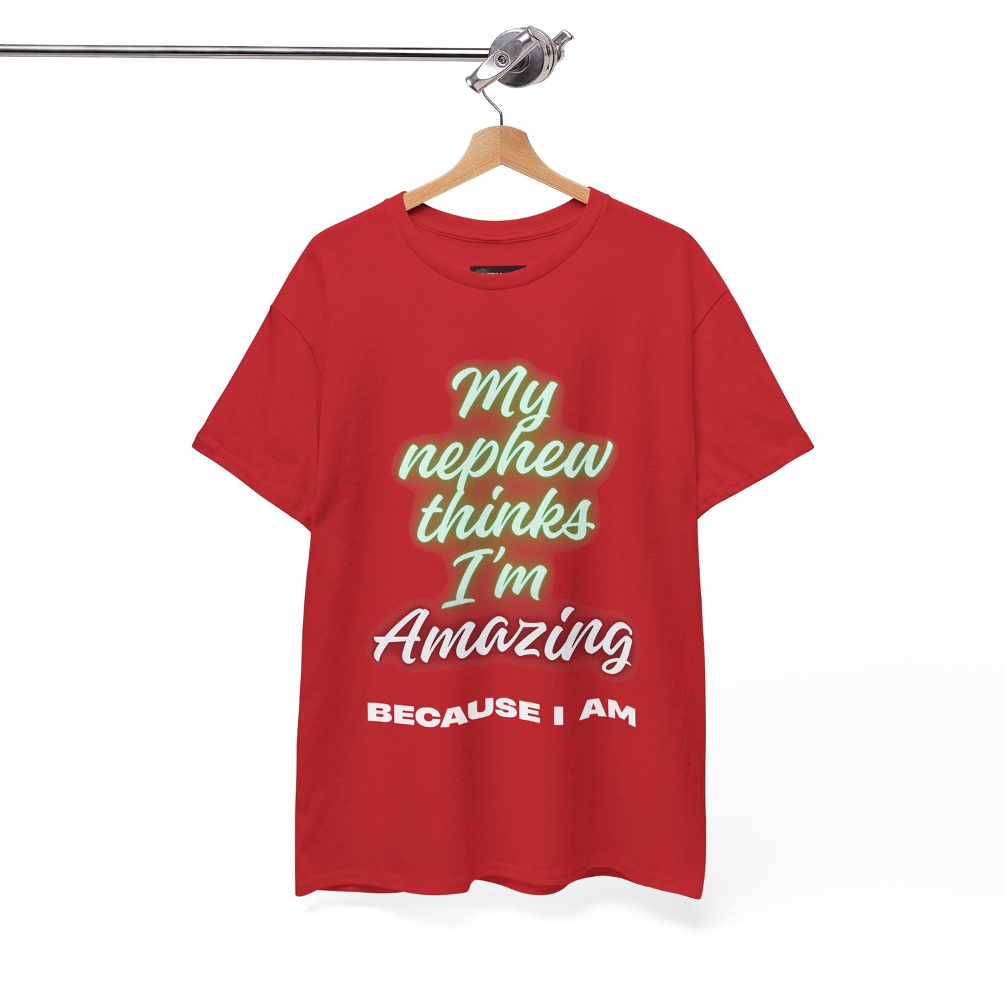Unisex Heavy Cotton Tee - My Nephew Thinks I'm Amazing, Perfect Gift for Family, Birthday Tee, Funny Quote Shirt, Casual Wear, Gifts [...]