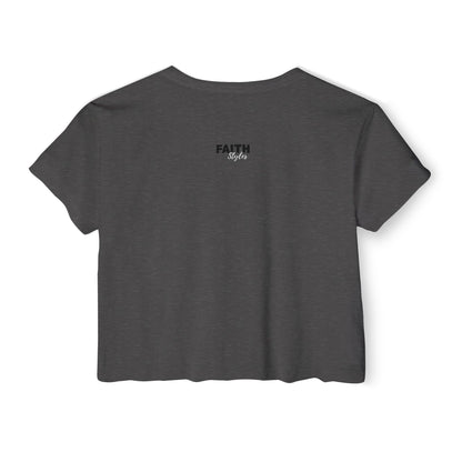 FaithStyles Bad Bitch Society Crop Top — Women's Festival Graphic Tee