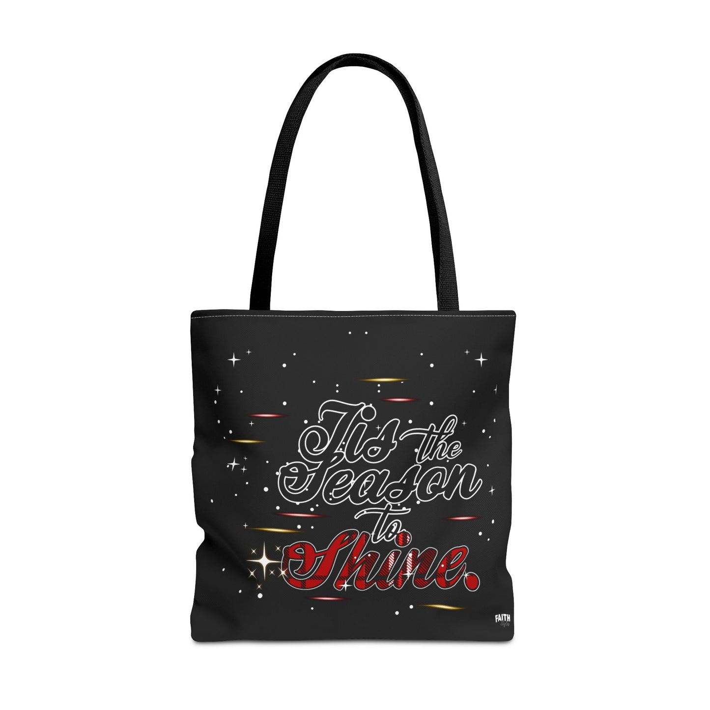 Holiday Tote Bag — 'Tis the Season to Shine Christmas Shopper Tote