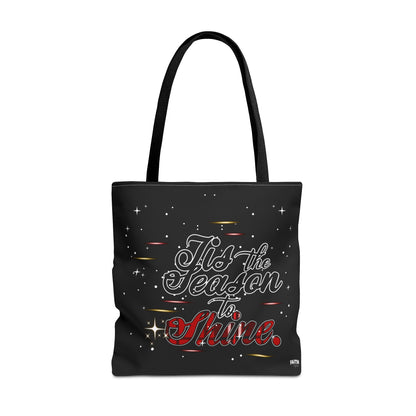 Holiday Tote Bag — 'Tis the Season to Shine Christmas Shopper Tote