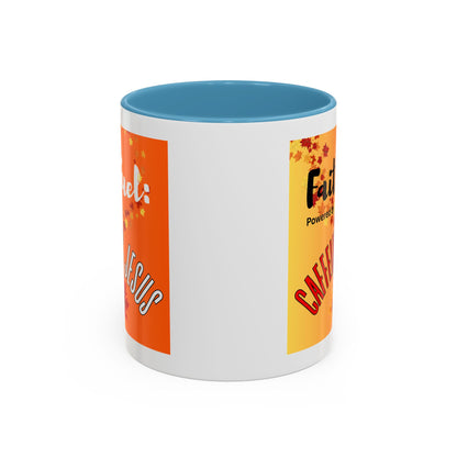 FaithFuel Caffeine & Jesus Mug - Fall Coffee Cup, Inspirational Gift, Autumn Decor, Home Office Supplies, Religious Mug