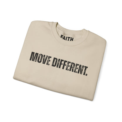 MOVE DIFFERENT. Unisex Crewneck Sweatshirt | Faith Styles®