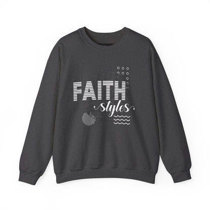 Faith Styles Unisex Heavy Blend™ Crewneck Sweatshirt - Cozy Spiritual Apparel for Everyday Wear, Gift for Friends, Comfort