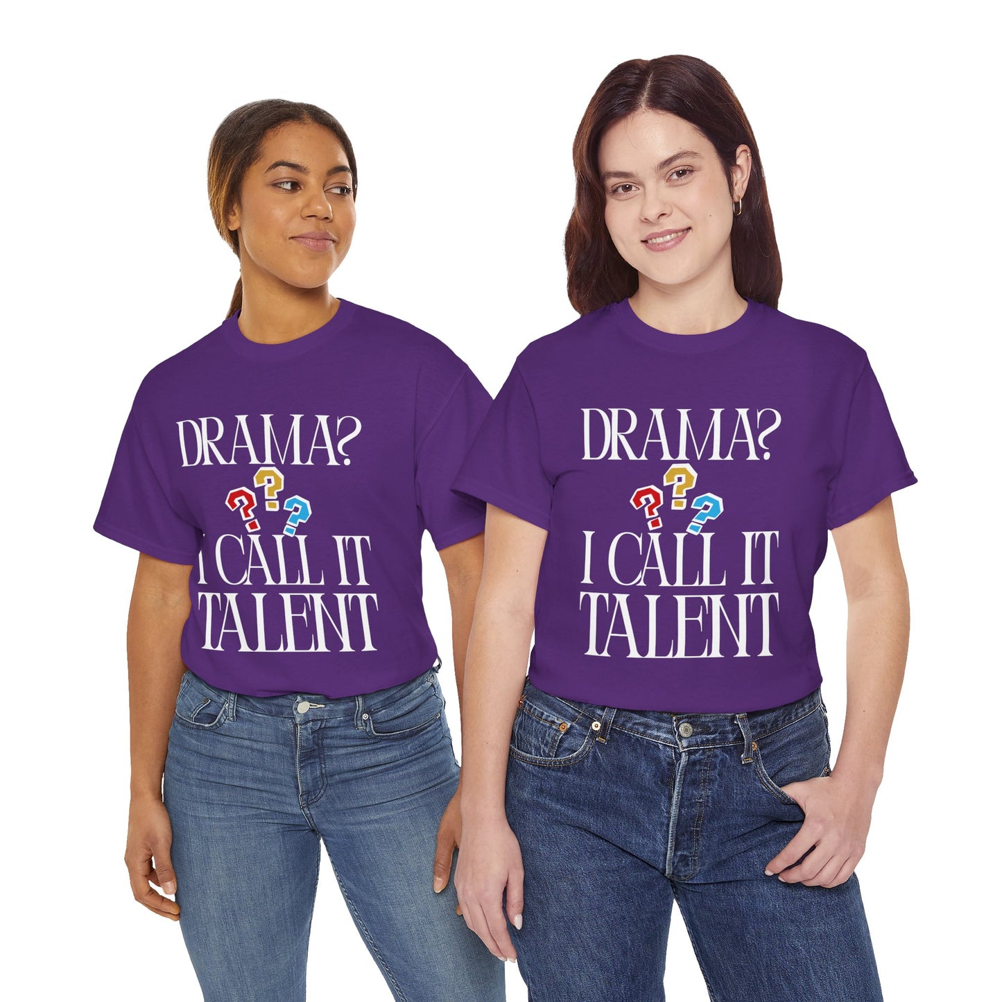 Drama Talent Unisex Heavy Cotton Tee, Funny Graphic Tee, Gift for Actors, Quirky Tee for Drama Lovers, Casual Wear, Gift for Friends
