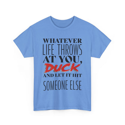 Funny Motivational Male Heavy Cotton Tee, Humorous T-Shirt for Gift, Inspirational Quote Shirt, Great for Friends or Family