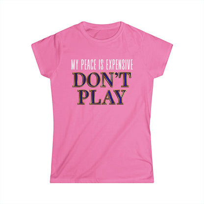 Women's Motivational T-Shirt, Fun Tee for Self-Care, Gift for Meditation Lovers, Casual Wear, Peaceful Vibes, Inspirational Apparel