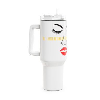 Chic 40oz Tumbler, Stylish Drink Container, Perfect for Gifts, Travel Companion, Summer Essentials, Sassy Quote Inspired