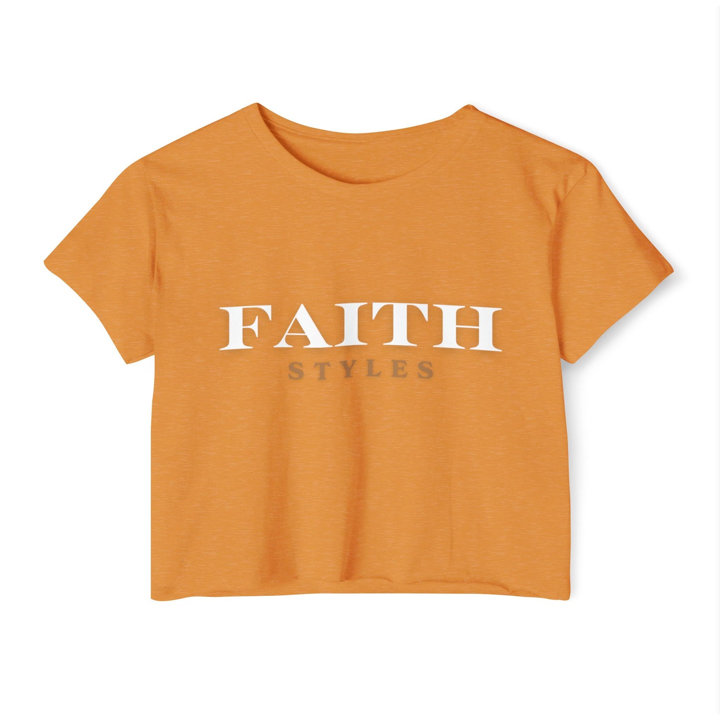 Women's Festival Crop Top - Faith Styles, Casual Summer Top, Music Festival Apparel, Boho Chic Tee, Everyday Wear