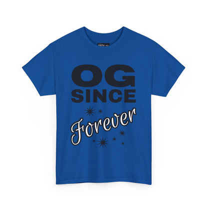 Grandpa Heavy Cotton Tee - OG Since Forever, Casual Tee, Trendy Graphic Shirt, Gift for Friends, Streetwear Fashion