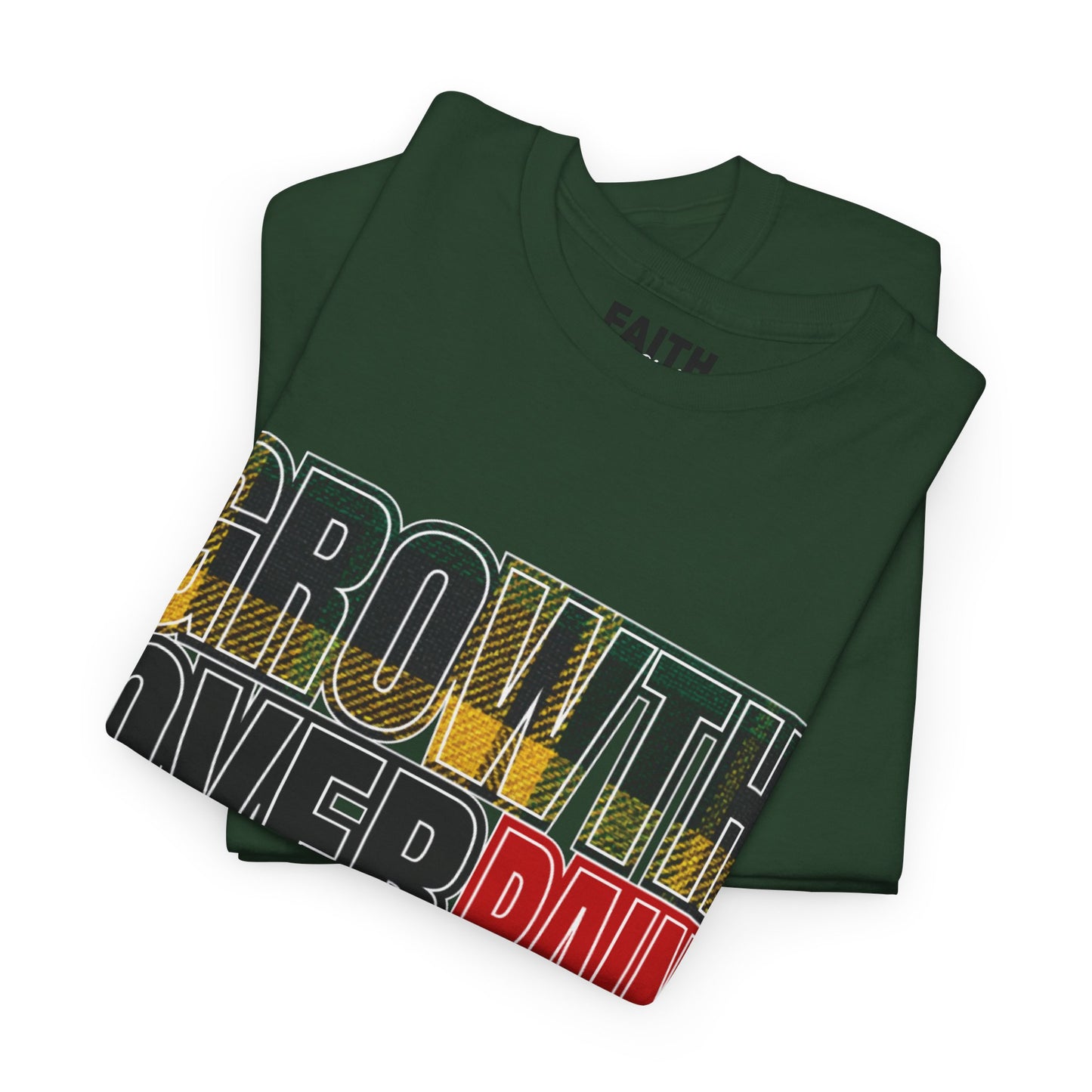 FaithStyles Growth Over Pain T‑Shirt — Motivational Graphic Tee