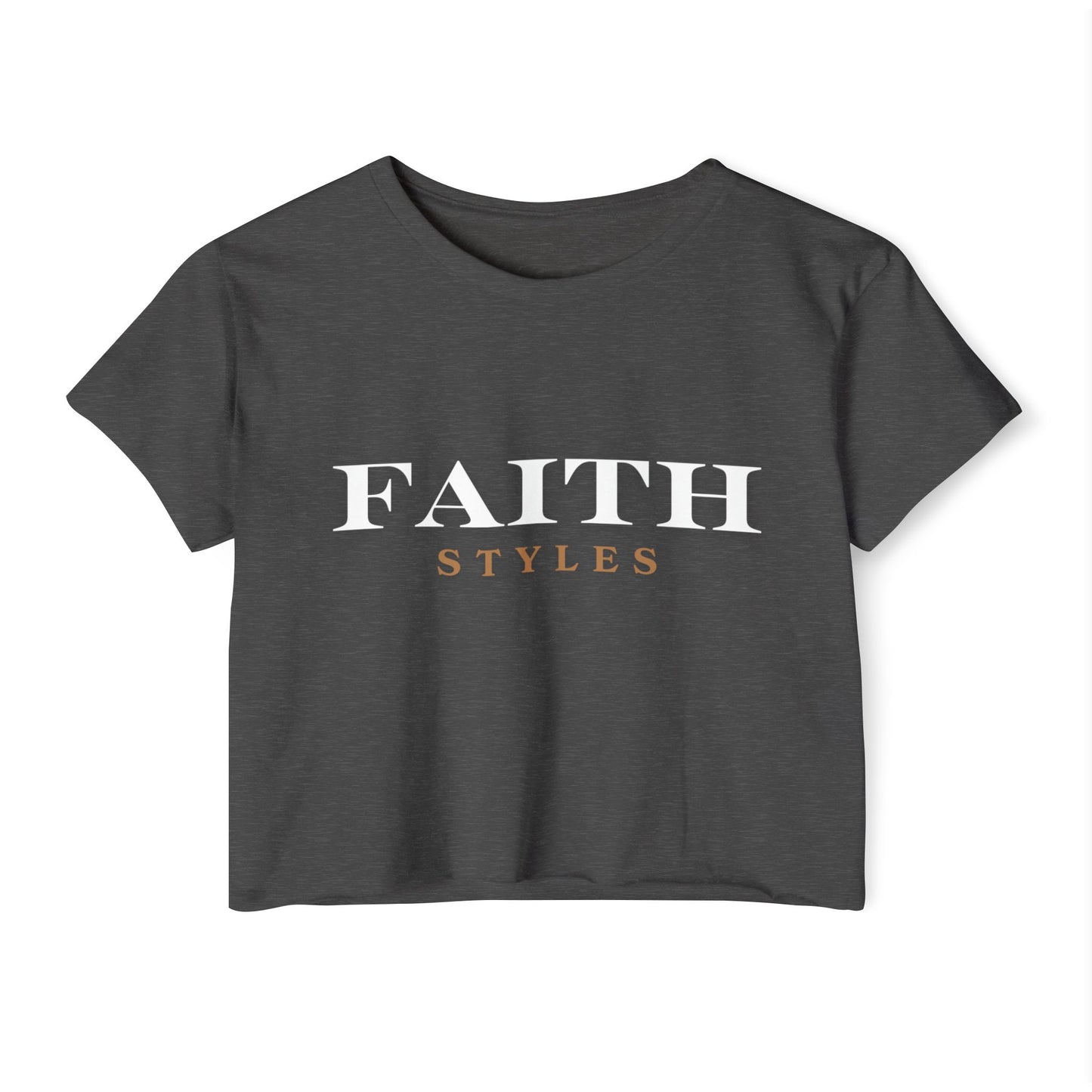 Women's Festival Crop Top - Faith Styles, Casual Summer Top, Music Festival Apparel, Boho Chic Tee, Everyday Wear