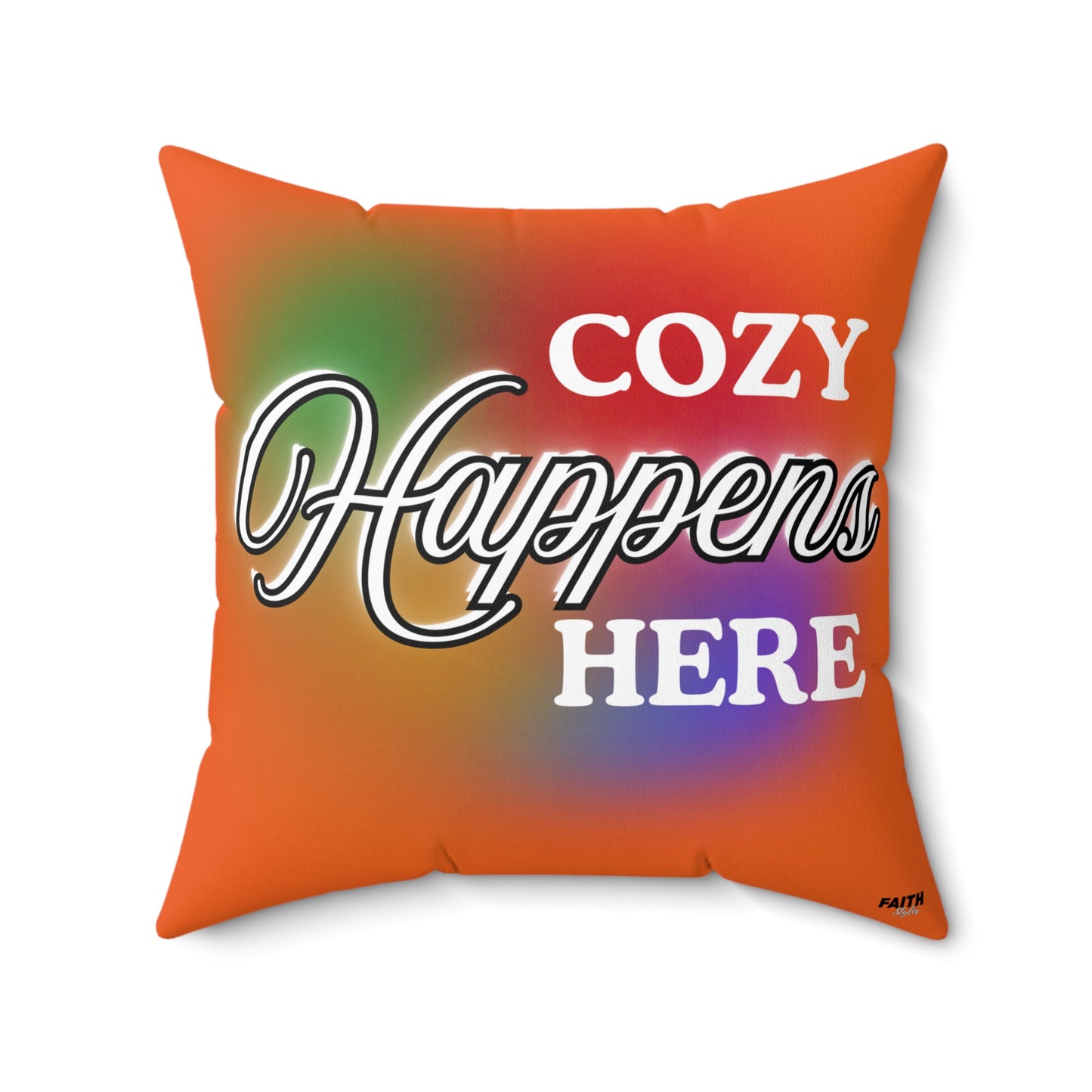 FaithStyles Autumn Cozy Decorative Pillow, Home Decor Accent, Gift for Friends, Living Room Cushion, Cozy Moments, Modern Home Style