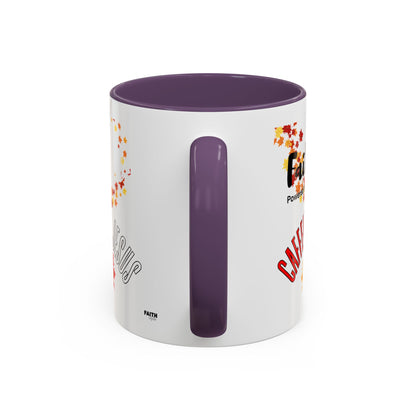 FaithStyles Faith & Caffeine Fall Coffee Mug | Perfect for Autumn Lovers, Thanksgiving Gift, Religious Coffee Cup, Inspirational Drinkware, Cozy Vibes