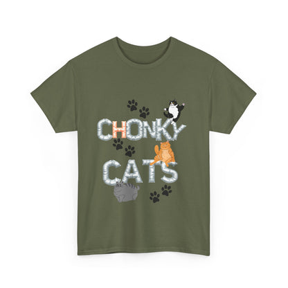 Chonk Cats Unisex Tee - Funny Pet Lovers Shirt, Cat Lover Gift, Humor Tee, Cute Animal Apparel, Gifts for Cat Owners